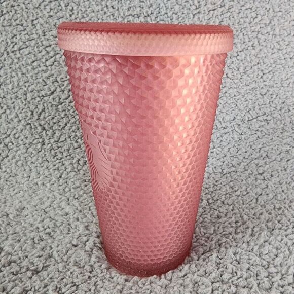 Starbucks 2022 Soft Touch Pink Lemonade Jelly Studded 16oz Tumbler Cold Cup - Picture 4 of 8